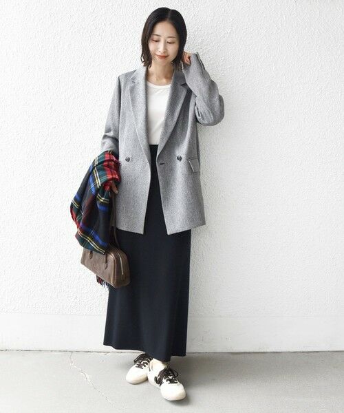 SHIPS / シップス テーラードジャケット | 〈手洗い可能〉ウール 調 合繊 ダブル ジャケット | 詳細1