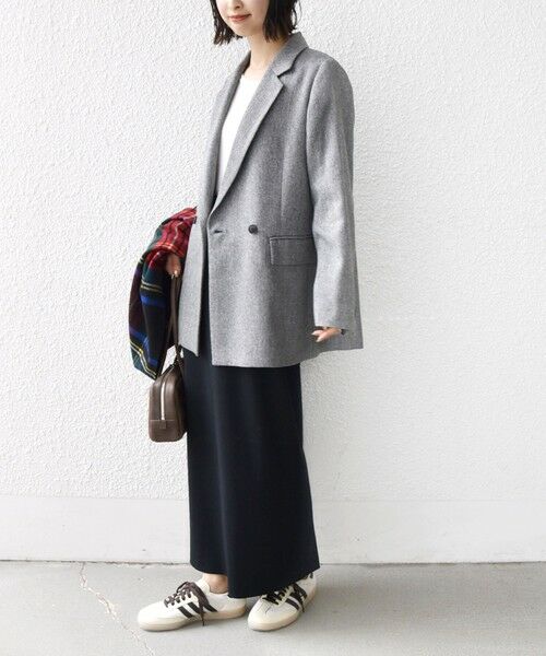 SHIPS / シップス テーラードジャケット | 〈手洗い可能〉ウール 調 合繊 ダブル ジャケット | 詳細2