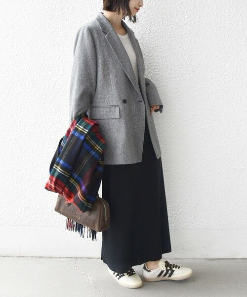 SHIPS / シップス テーラードジャケット | 〈手洗い可能〉ウール 調 合繊 ダブル ジャケット | 詳細4