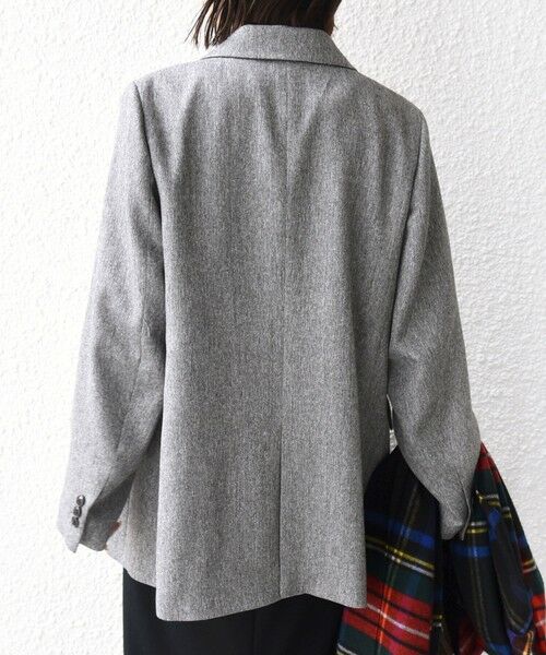 SHIPS / シップス テーラードジャケット | 〈手洗い可能〉ウール 調 合繊 ダブル ジャケット | 詳細6