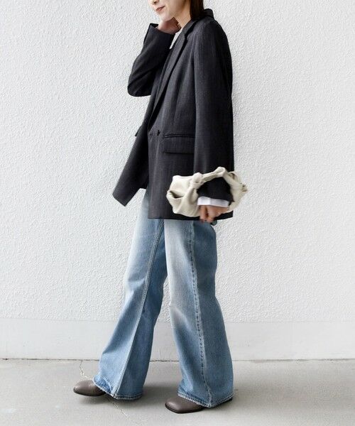 SHIPS / シップス テーラードジャケット | 〈手洗い可能〉ウール 調 合繊 ダブル ジャケット | 詳細20