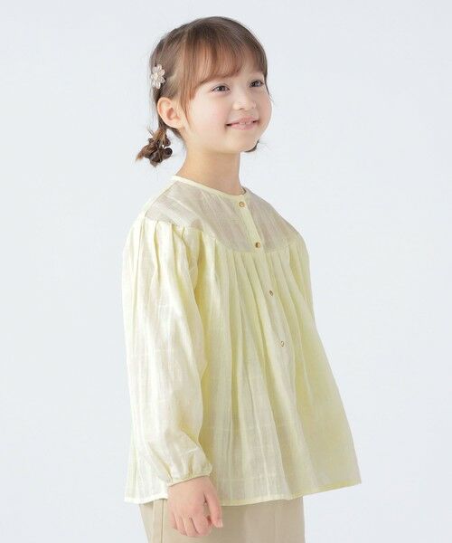 SHIPS / シップス シャツ・ブラウス | SHIPS KIDS:100〜130cm / シャドー チェック タック ブラウス | 詳細1