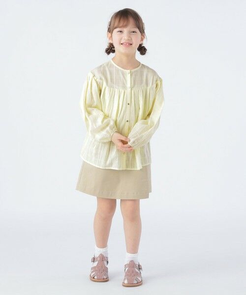 SHIPS / シップス シャツ・ブラウス | SHIPS KIDS:100〜130cm / シャドー チェック タック ブラウス | 詳細2