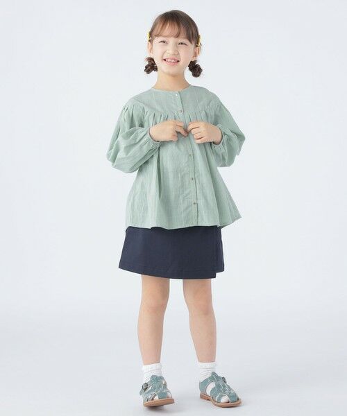 SHIPS / シップス シャツ・ブラウス | SHIPS KIDS:100〜130cm / シャドー チェック タック ブラウス | 詳細9