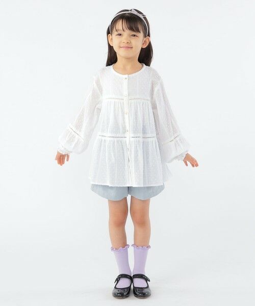 SHIPS / シップス シャツ・ブラウス | SHIPS KIDS:100〜130cm / スナップ ボタン ティアード ブラウス | 詳細10