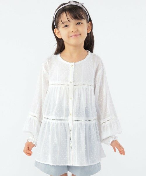 SHIPS / シップス シャツ・ブラウス | SHIPS KIDS:100〜130cm / スナップ ボタン ティアード ブラウス | 詳細4
