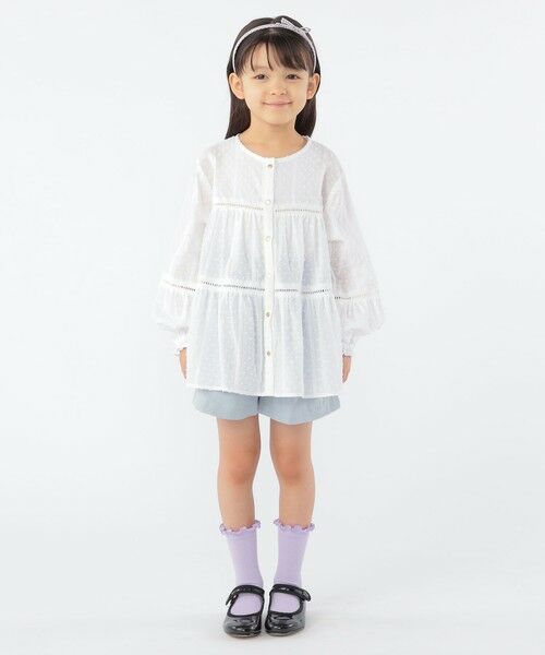 SHIPS / シップス シャツ・ブラウス | SHIPS KIDS:100〜130cm / スナップ ボタン ティアード ブラウス | 詳細5