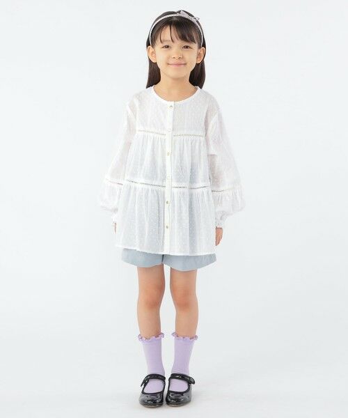 SHIPS / シップス シャツ・ブラウス | SHIPS KIDS:100〜130cm / スナップ ボタン ティアード ブラウス | 詳細6