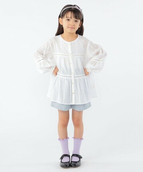 SHIPS / シップス シャツ・ブラウス | SHIPS KIDS:100〜130cm / スナップ ボタン ティアード ブラウス | 詳細8
