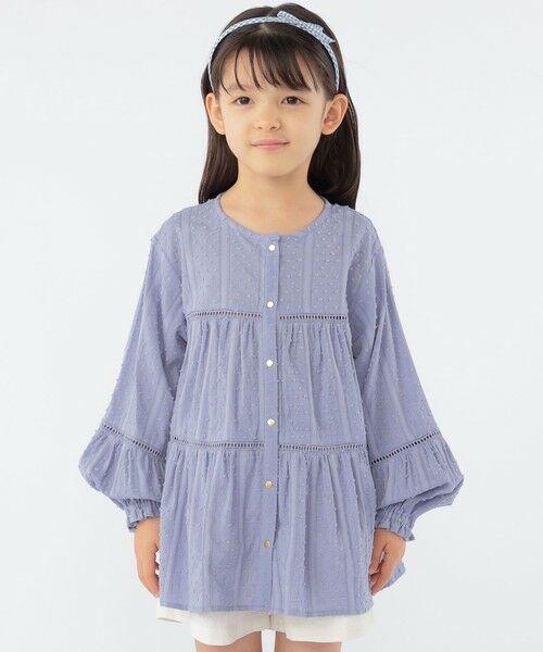 SHIPS / シップス シャツ・ブラウス | SHIPS KIDS:100〜130cm / スナップ ボタン ティアード ブラウス | 詳細13
