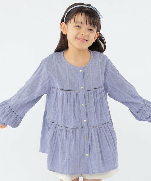 SHIPS / シップス シャツ・ブラウス | SHIPS KIDS:100〜130cm / スナップ ボタン ティアード ブラウス | 詳細16