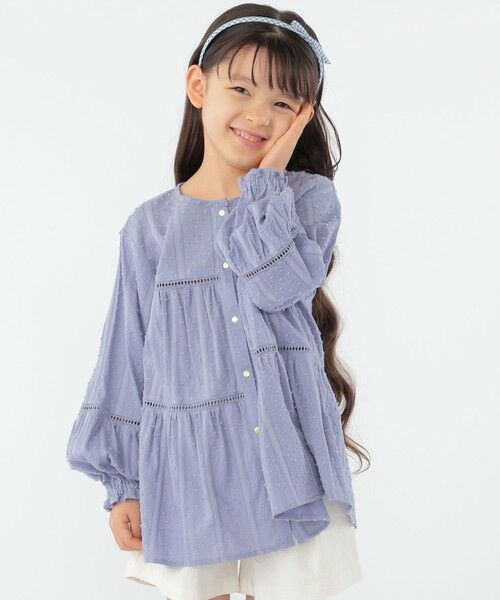 SHIPS / シップス シャツ・ブラウス | SHIPS KIDS:100〜130cm / スナップ ボタン ティアード ブラウス | 詳細18