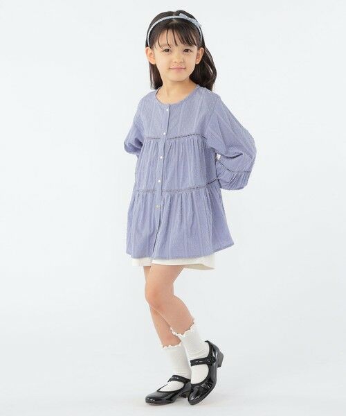 SHIPS / シップス シャツ・ブラウス | SHIPS KIDS:100〜130cm / スナップ ボタン ティアード ブラウス | 詳細22