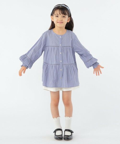 SHIPS / シップス シャツ・ブラウス | SHIPS KIDS:100〜130cm / スナップ ボタン ティアード ブラウス | 詳細23