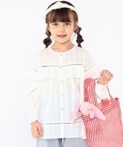 SHIPS / シップス シャツ・ブラウス | SHIPS KIDS:100〜130cm / スナップ ボタン フリル ブラウス
