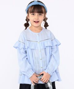 SHIPS / シップス シャツ・ブラウス | SHIPS KIDS:100〜130cm / スナップ ボタン フリル ブラウス