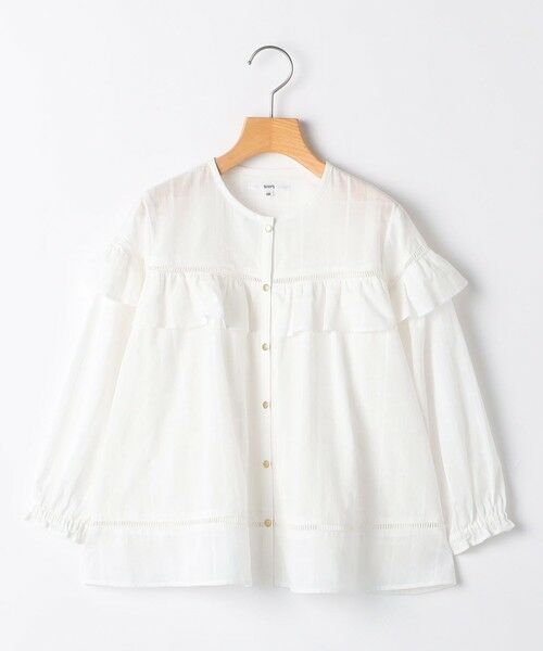 SHIPS / シップス シャツ・ブラウス | SHIPS KIDS:100〜130cm / スナップ ボタン フリル ブラウス | 詳細10