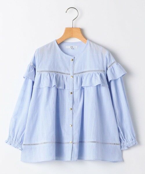 SHIPS / シップス シャツ・ブラウス | SHIPS KIDS:100〜130cm / スナップ ボタン フリル ブラウス | 詳細21