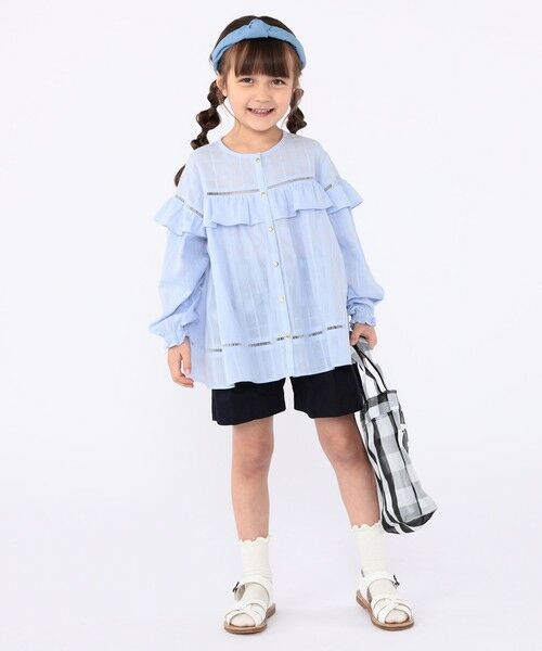 SHIPS / シップス シャツ・ブラウス | SHIPS KIDS:100〜130cm / スナップ ボタン フリル ブラウス | 詳細16
