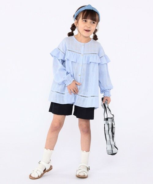 SHIPS / シップス シャツ・ブラウス | SHIPS KIDS:100〜130cm / スナップ ボタン フリル ブラウス | 詳細17