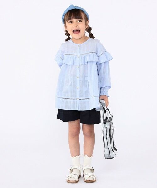 SHIPS / シップス シャツ・ブラウス | SHIPS KIDS:100〜130cm / スナップ ボタン フリル ブラウス | 詳細19