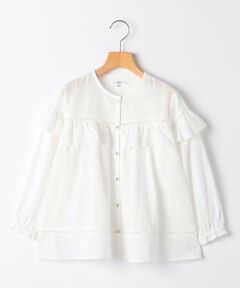 SHIPS / シップス シャツ・ブラウス | SHIPS KIDS:140〜150cm / スナップ ボタン フリル ブラウス