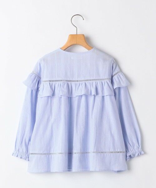 SHIPS / シップス シャツ・ブラウス | SHIPS KIDS:140〜150cm / スナップ ボタン フリル ブラウス | 詳細4