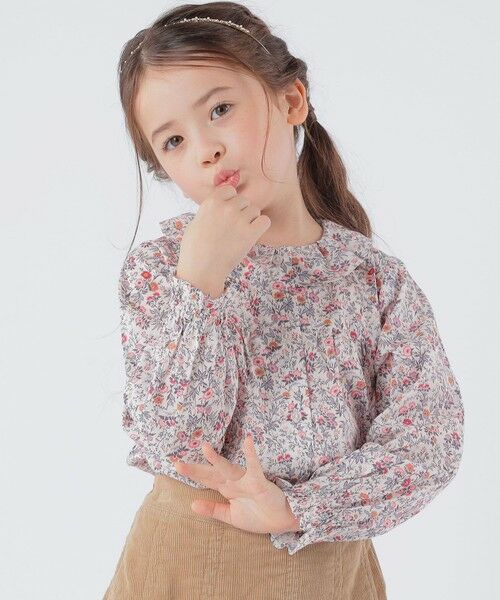 SHIPS / シップス シャツ・ブラウス | SHIPS KIDS:100〜130cm / リバティ フリルカラー ブラウス | 詳細2
