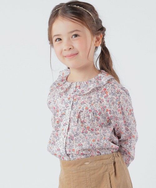 SHIPS / シップス シャツ・ブラウス | SHIPS KIDS:100〜130cm / リバティ フリルカラー ブラウス | 詳細3