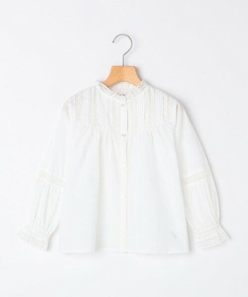 SHIPS / シップス シャツ・ブラウス | SHIPS KIDS:100〜130cm / ピンタック レース ブラウス | 詳細13