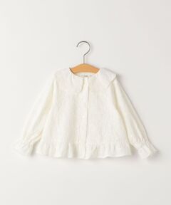 SHIPS / シップス シャツ・ブラウス | SHIPS KIDS:80〜90cm /刺繍 フリルカラー ブラウス