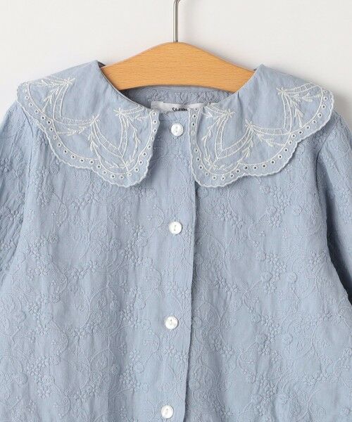 SHIPS / シップス シャツ・ブラウス | SHIPS KIDS:80〜90cm /刺繍 フリルカラー ブラウス | 詳細3
