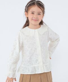 SHIPS / シップス シャツ・ブラウス | SHIPS KIDS:100〜130cm /刺繍 フリルカラー ブラウス