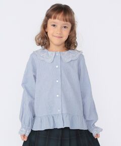 SHIPS / シップス シャツ・ブラウス | SHIPS KIDS:100〜130cm /刺繍 フリルカラー ブラウス