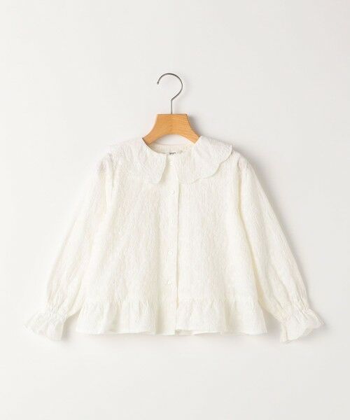 SHIPS / シップス シャツ・ブラウス | SHIPS KIDS:100〜130cm /刺繍 フリルカラー ブラウス | 詳細8