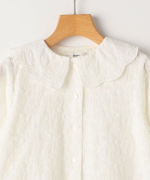 SHIPS / シップス シャツ・ブラウス | SHIPS KIDS:100〜130cm /刺繍 フリルカラー ブラウス | 詳細10