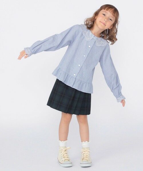 SHIPS / シップス シャツ・ブラウス | SHIPS KIDS:100〜130cm /刺繍 フリルカラー ブラウス | 詳細16