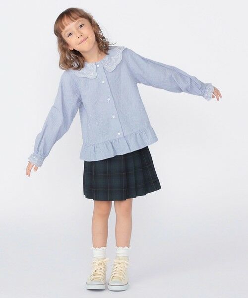 SHIPS / シップス シャツ・ブラウス | SHIPS KIDS:100〜130cm /刺繍 フリルカラー ブラウス | 詳細17