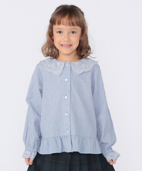 SHIPS / シップス シャツ・ブラウス | SHIPS KIDS:100〜130cm /刺繍 フリルカラー ブラウス | 詳細14