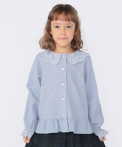 SHIPS / シップス シャツ・ブラウス | SHIPS KIDS:100〜130cm /刺繍 フリルカラー ブラウス | 詳細15
