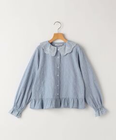 SHIPS / シップス シャツ・ブラウス | SHIPS KIDS:140〜150cm /刺繍 フリルカラー ブラウス