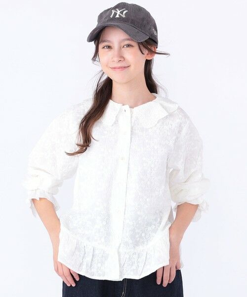 SHIPS / シップス シャツ・ブラウス | SHIPS KIDS:140〜150cm /刺繍 フリルカラー ブラウス | 詳細2