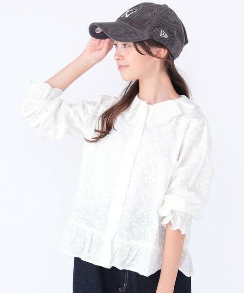 SHIPS / シップス シャツ・ブラウス | SHIPS KIDS:140〜150cm /刺繍 フリルカラー ブラウス | 詳細3