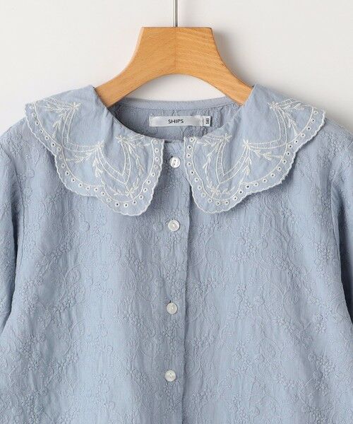 SHIPS / シップス シャツ・ブラウス | SHIPS KIDS:140〜150cm /刺繍 フリルカラー ブラウス | 詳細10