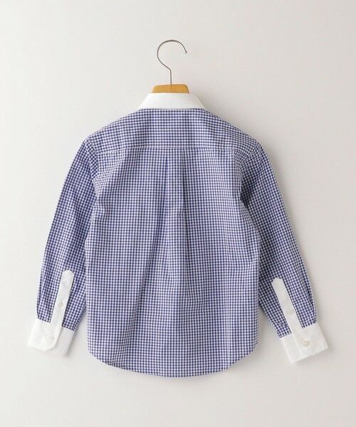 SHIPS / シップス Tシャツ | SHIPS KIDS:ギンガム クレリック レギュラーカラー シャツ(100〜130cm) | 詳細4