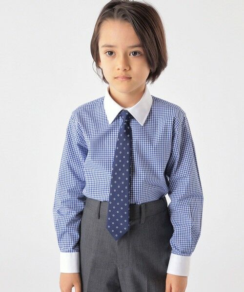 SHIPS / シップス シャツ・ブラウス | SHIPS KIDS:100〜130cm / ギンガム クレリック レギュラーカラー シャツ | 詳細6