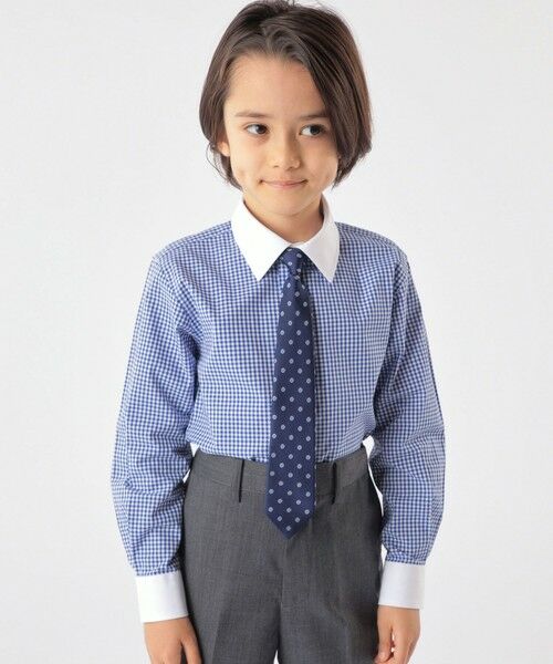 SHIPS / シップス シャツ・ブラウス | SHIPS KIDS:100〜130cm / ギンガム クレリック レギュラーカラー シャツ | 詳細7