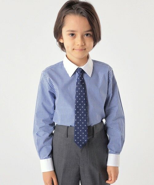 SHIPS / シップス シャツ・ブラウス | SHIPS KIDS:100〜130cm / ギンガム クレリック レギュラーカラー シャツ | 詳細8