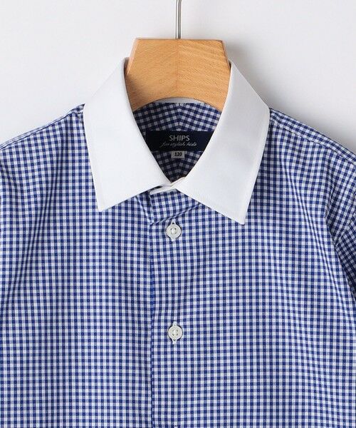 SHIPS / シップス シャツ・ブラウス | SHIPS KIDS:140〜160cm / ギンガム クレリック レギュラーカラー シャツ | 詳細2