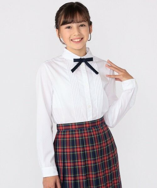SHIPS / シップス シャツ・ブラウス | SHIPS KIDS:140〜160cm / ピンタック ブラウス | 詳細1